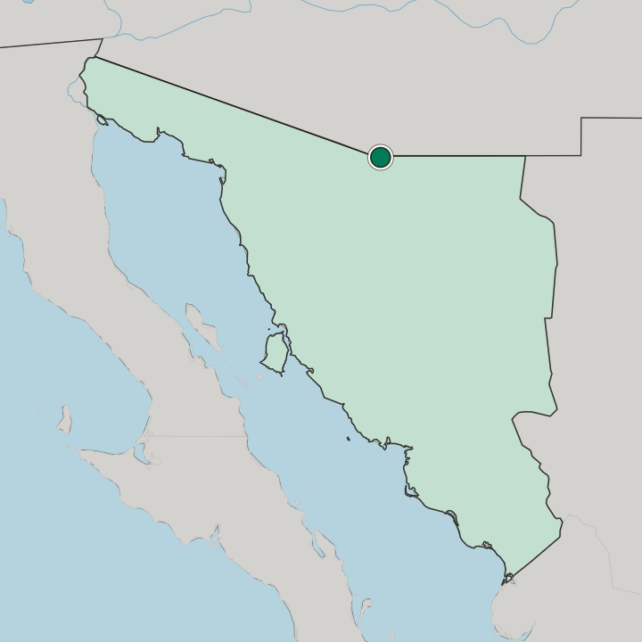 Map showing Nogales — In Estado de Sonora