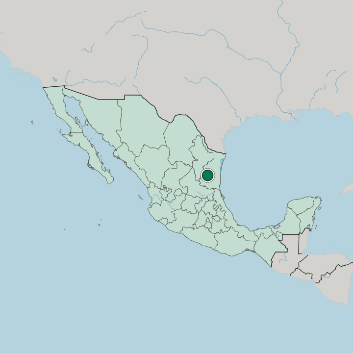 Map showing Ciudad Victoria — In Mexico