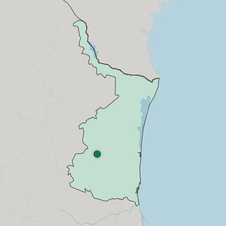 Map showing Ciudad Victoria — In Estado de Tamaulipas