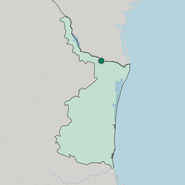 Map showing Reynosa — In Estado de Tamaulipas