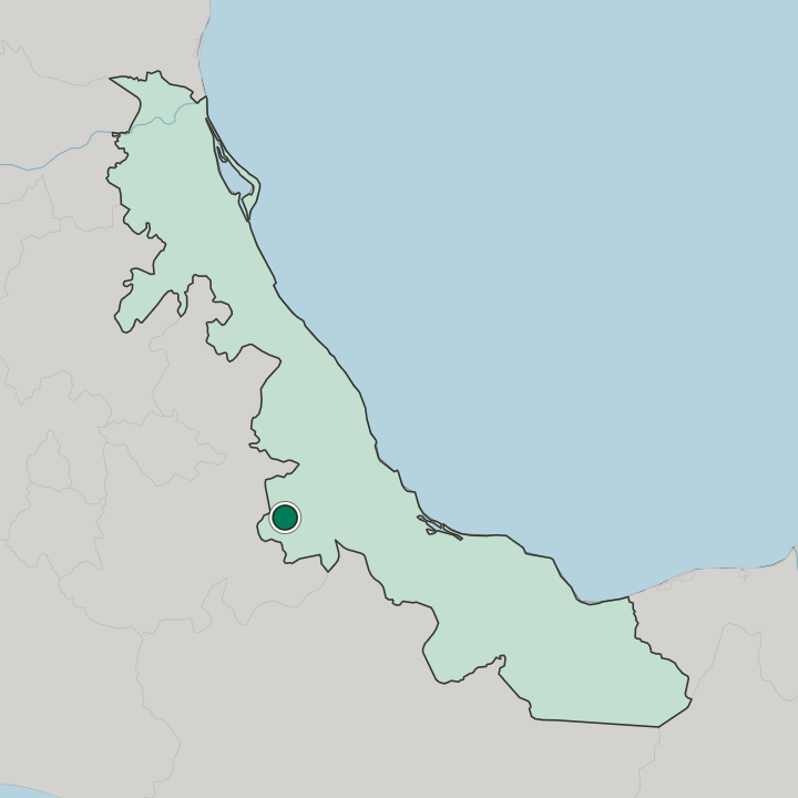 Map showing Orizaba — In Estado de Veracruz-Llave