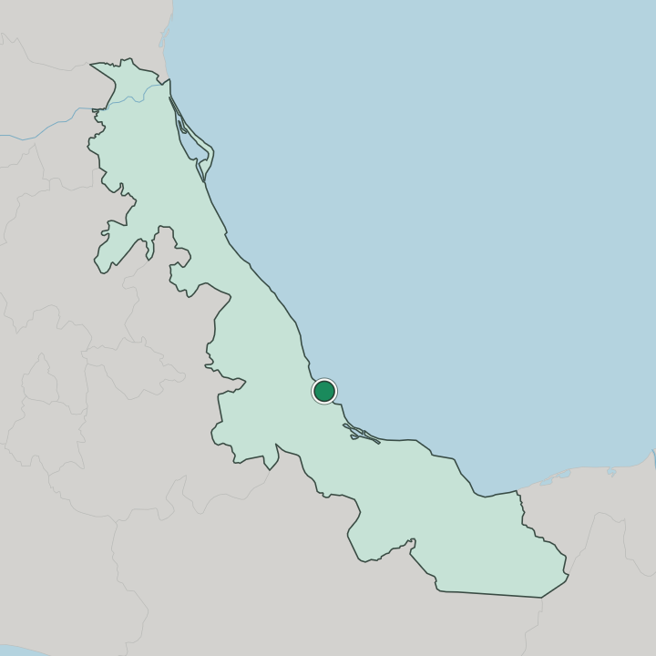 Map showing Veracruz — In Estado de Veracruz-Llave