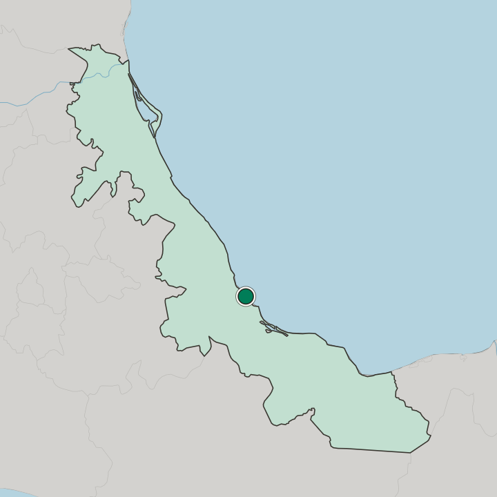 Map showing Veracruz — In Estado de Veracruz-Llave