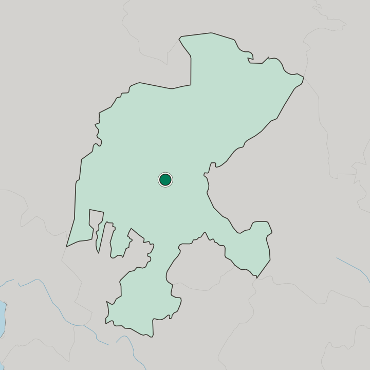 Map showing Fresnillo — In Estado de Zacatecas