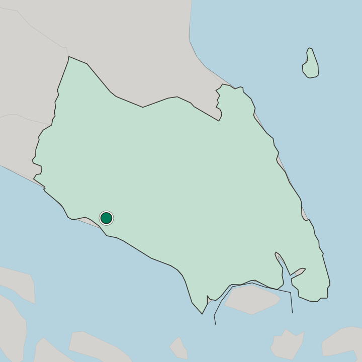 Map showing Batu Pahat — In Johor