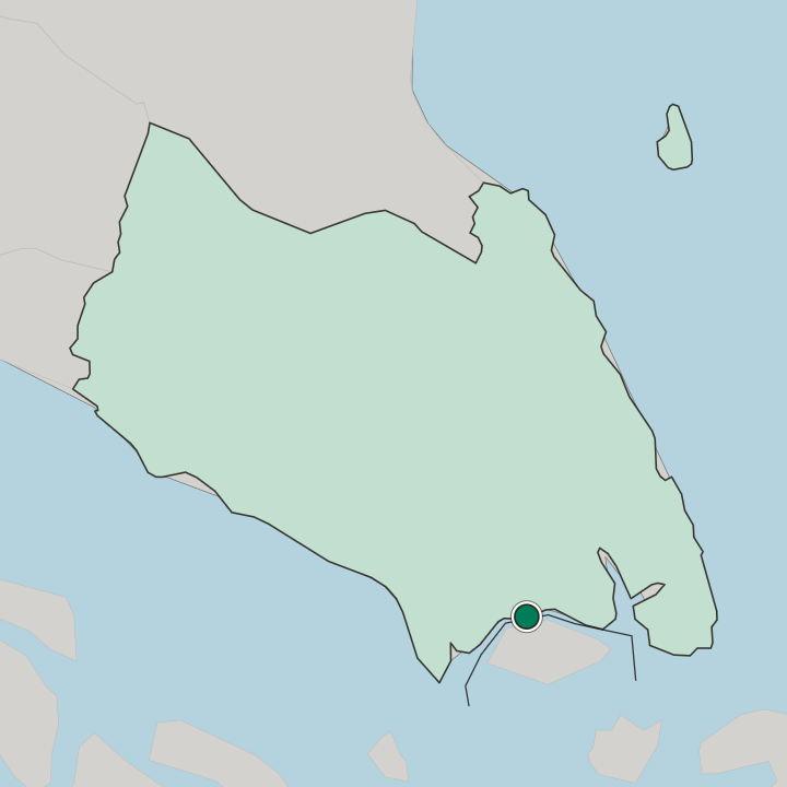 Map showing Johor Bahru — In Johor