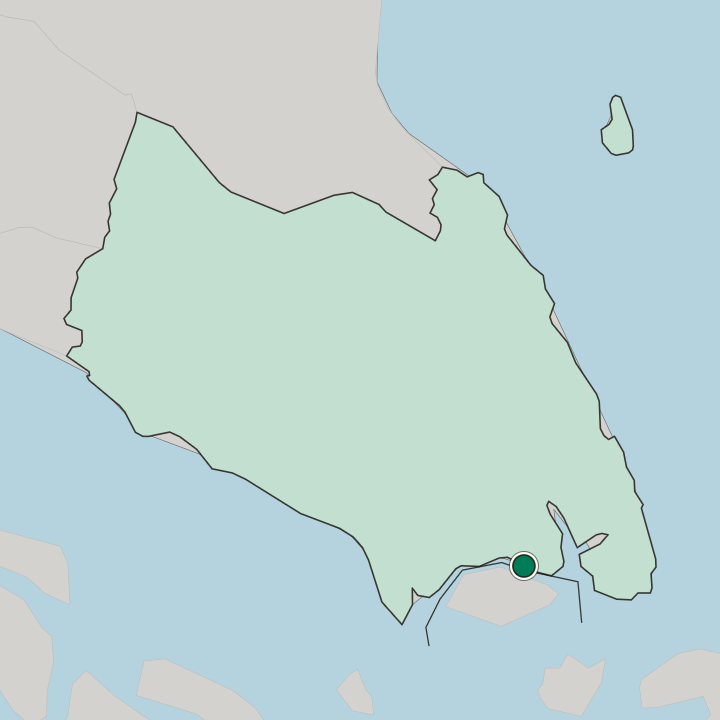 Map showing Pasir Gudang — In Johor