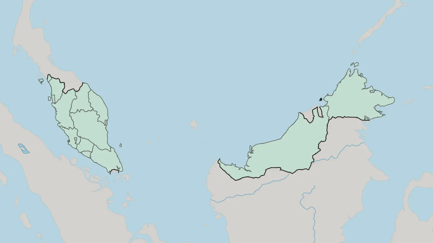 Map of Labuan in Malaysia