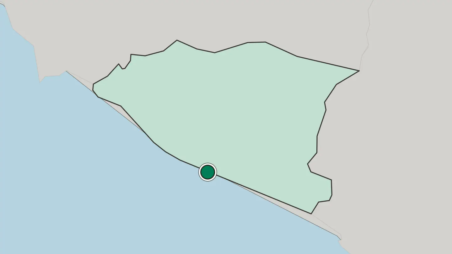 Map of Malacca in Malaysia
