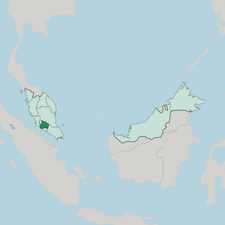 Map showing Negeri Sembilan — In Malaysia