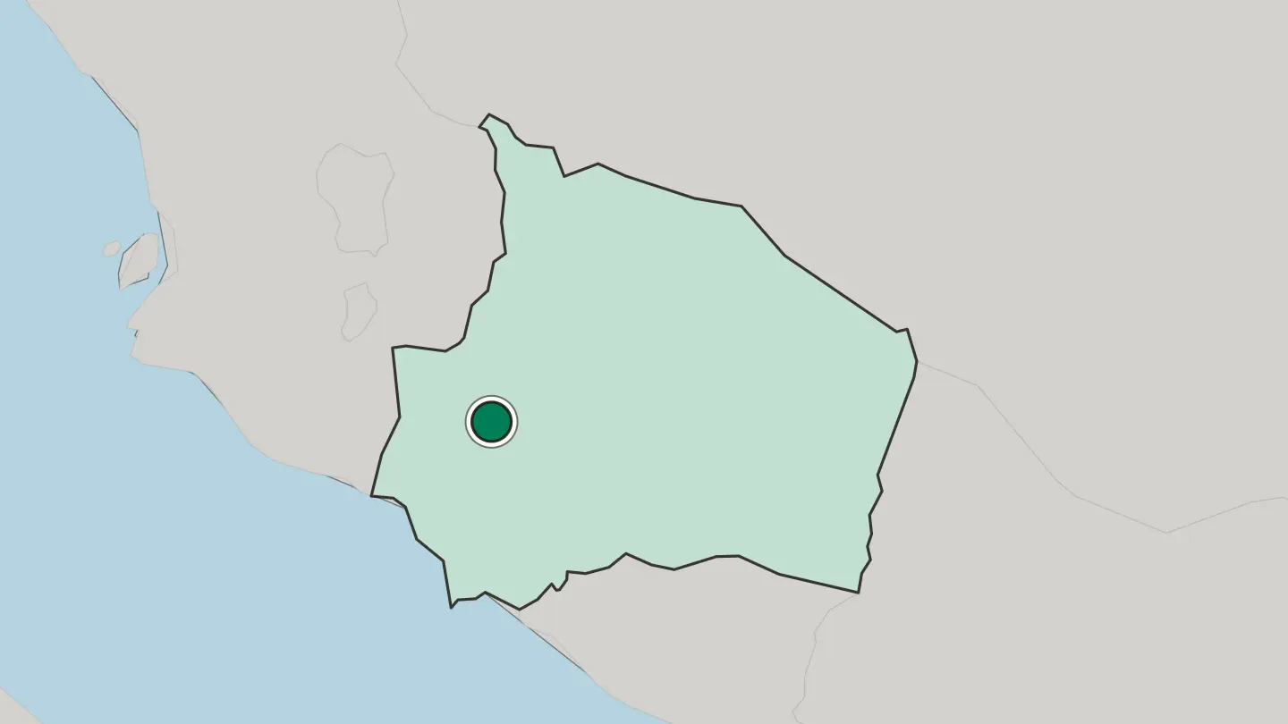 Map of Seremban in Malaysia