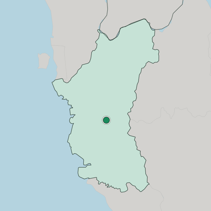 Map showing Ipoh — In Perak