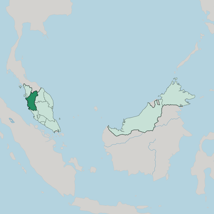 Map showing Perak — In Malaysia