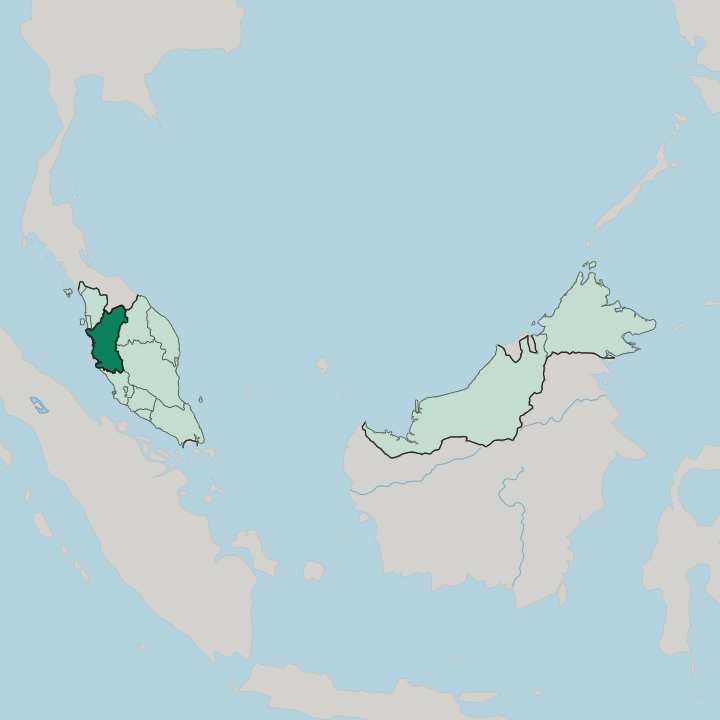 Map showing Perak — In Malaysia