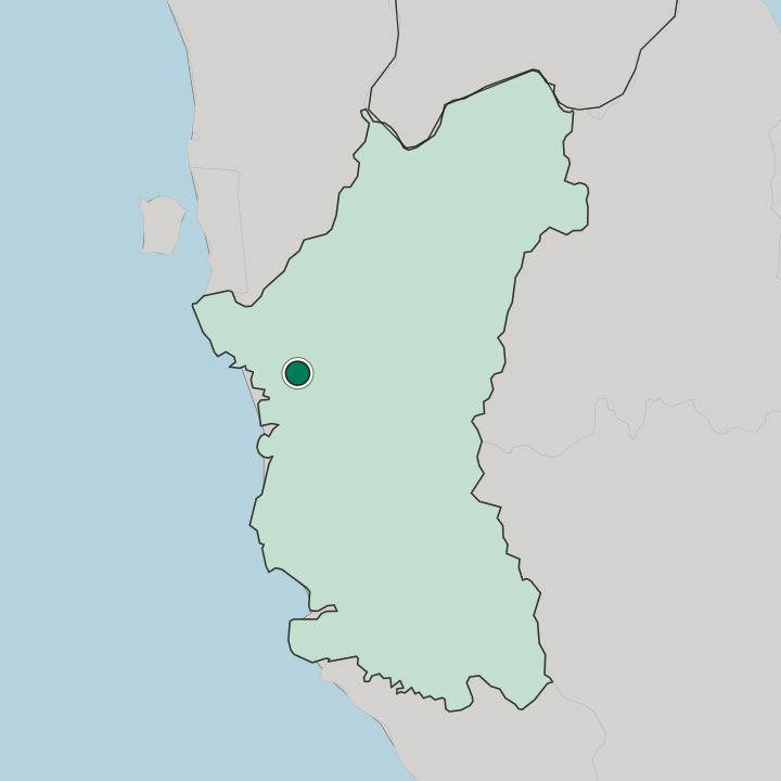 Map showing Taiping — In Perak