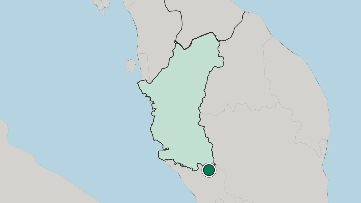 Map of Tanjong Malim in Malaysia