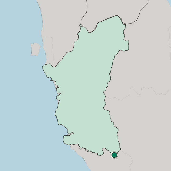 Map showing Tanjong Malim — In Perak
