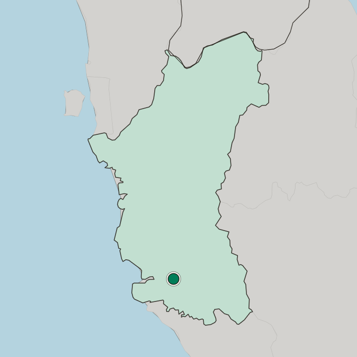 Map showing Teluk Intan — In Perak