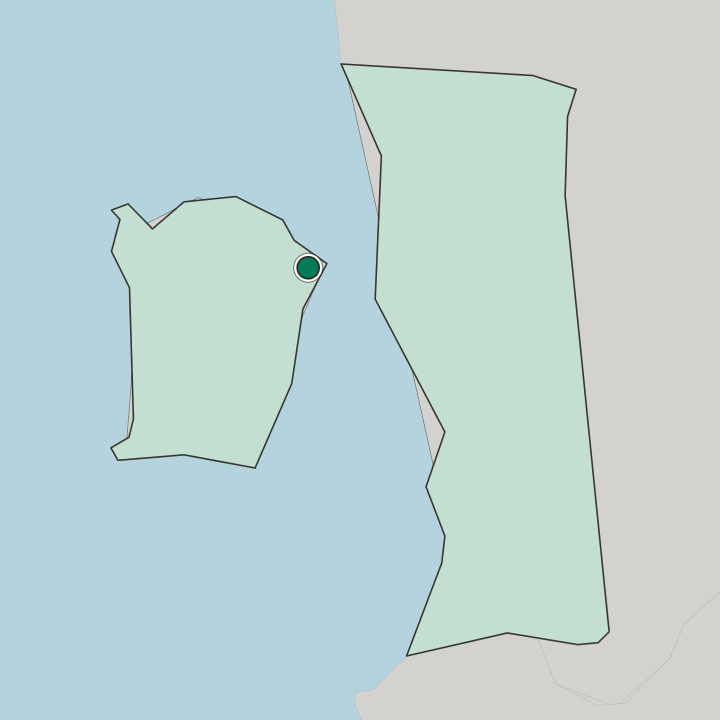 Map showing George Town — In Pulau Pinang