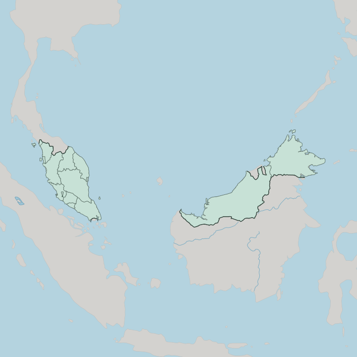 Map showing Putrajaya — In Malaysia