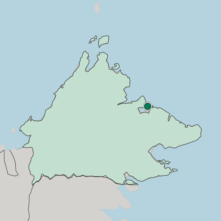 Map showing Sandakan — In Sabah