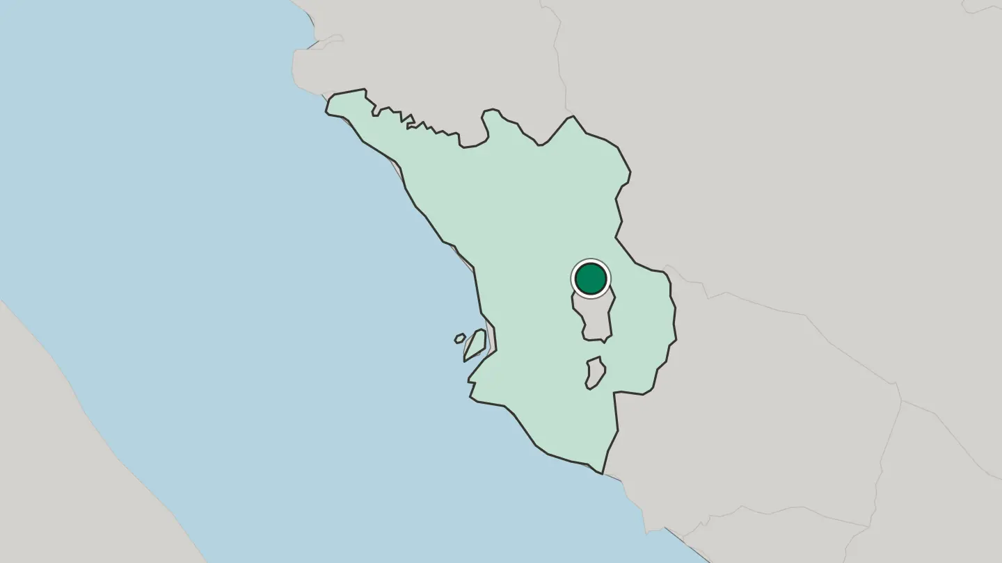 Map of Batu Caves in Malaysia