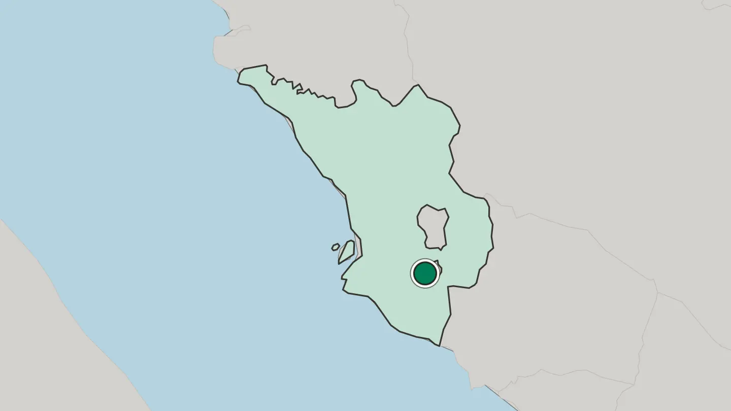 Map of Cyberjaya in Malaysia