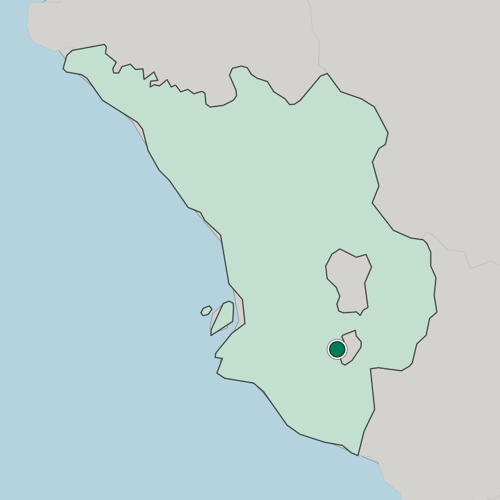 Map showing Cyberjaya — In Selangor