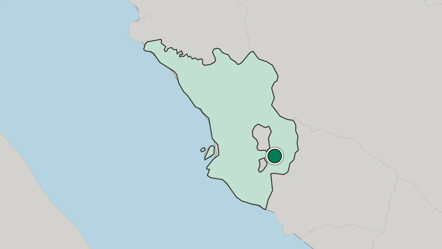Map of Kajang in Malaysia