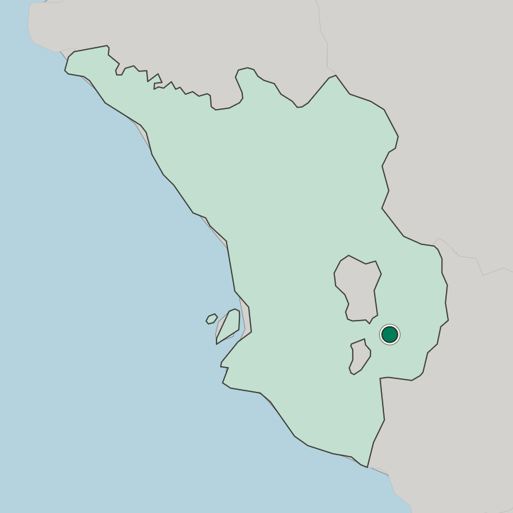 Map showing Kajang — In Selangor