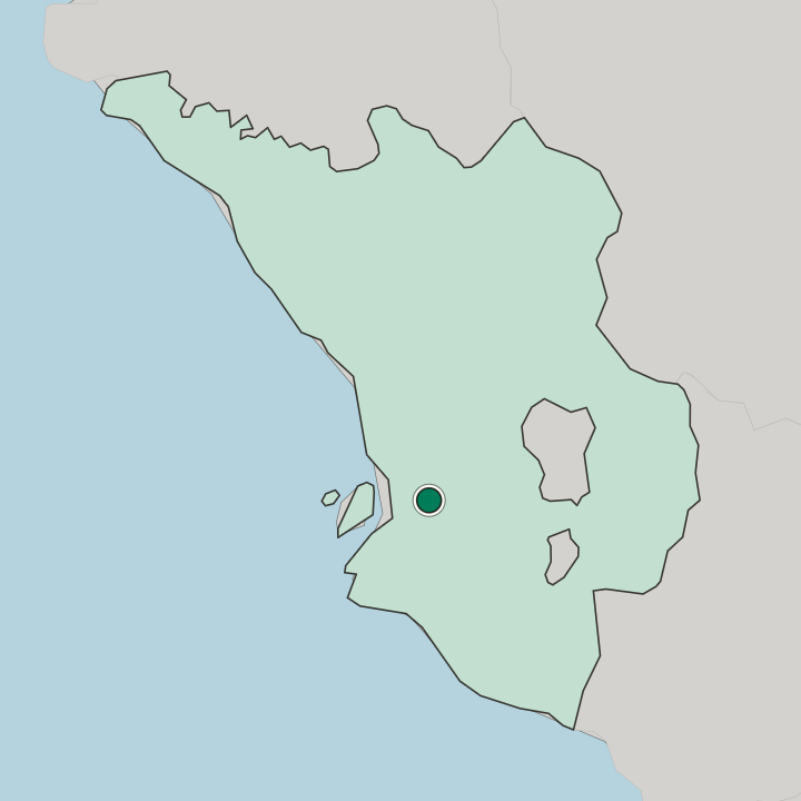 Map showing Klang — In Selangor