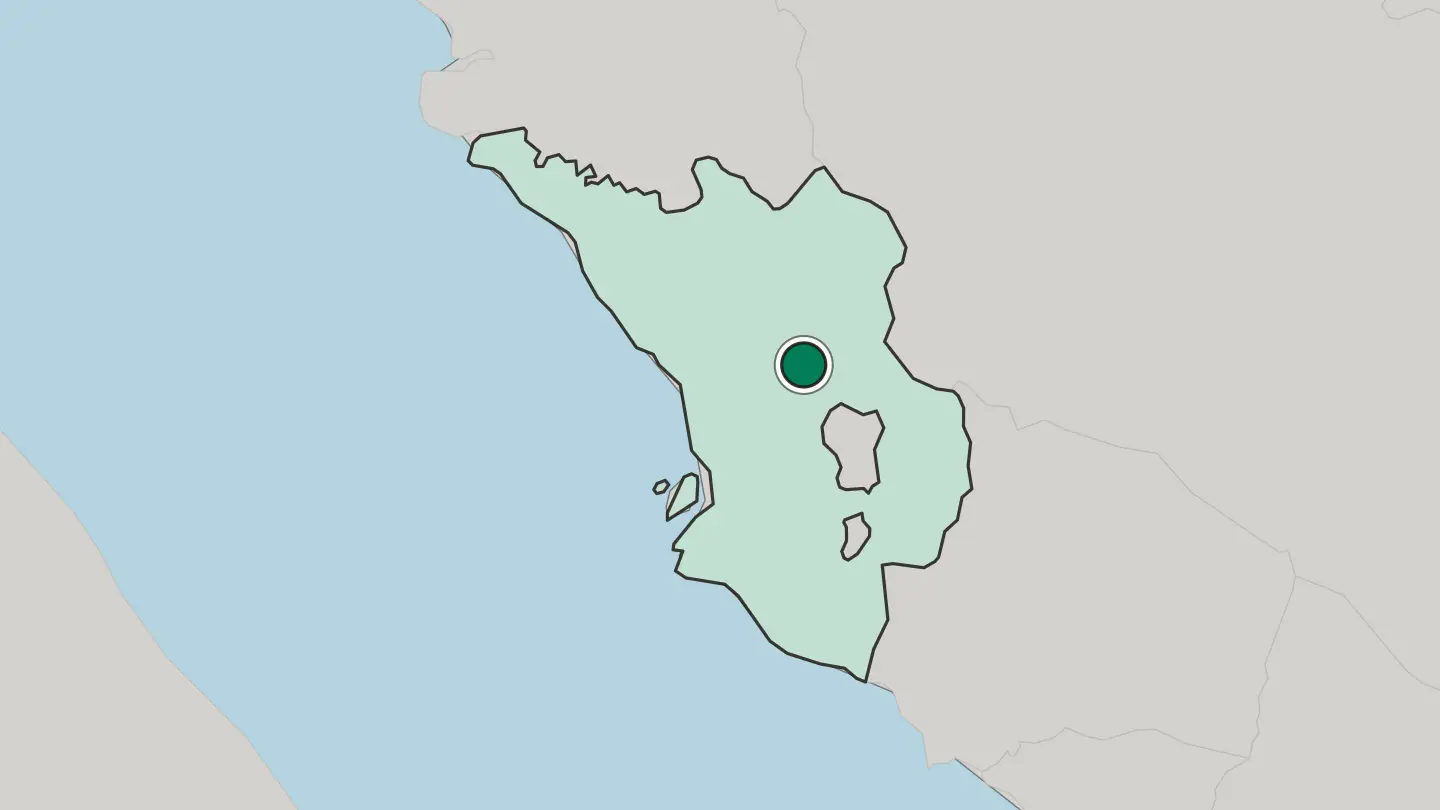Map of Rawang in Malaysia
