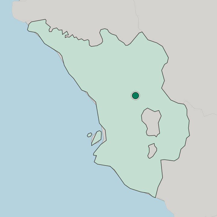 Map showing Rawang — In Selangor