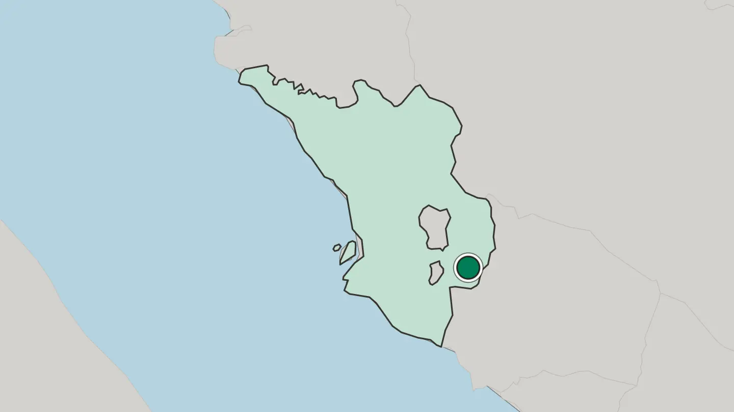 Map of Semenyih in Malaysia
