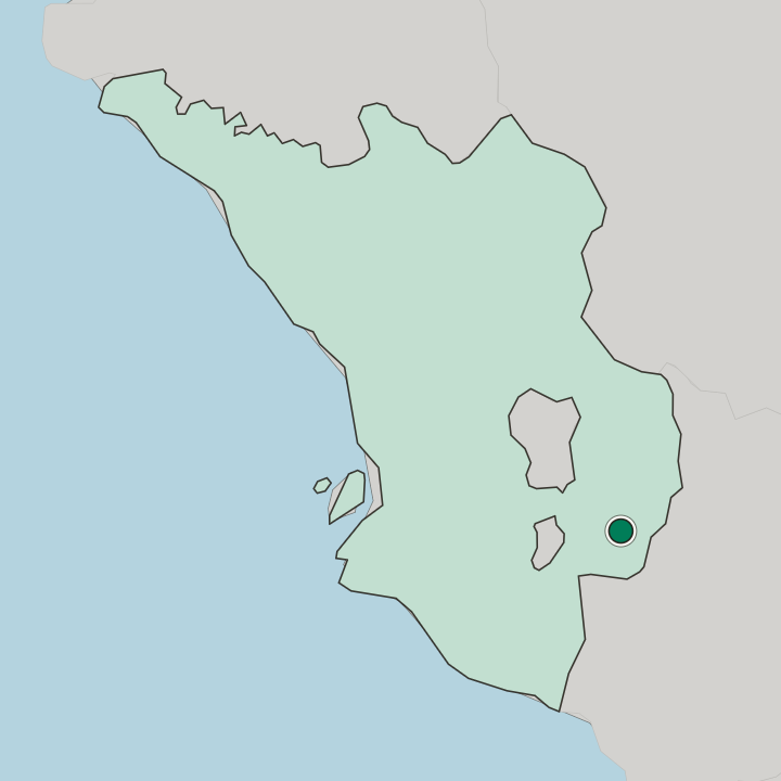 Map showing Semenyih — In Selangor