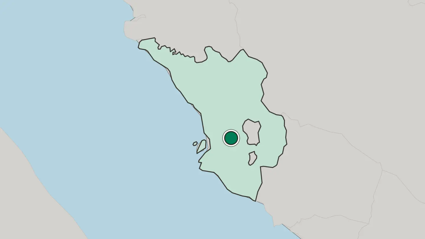Map of Shah Alam in Malaysia
