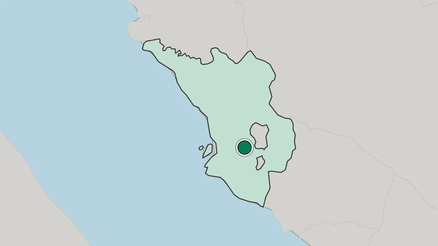 Map of Subang Jaya in Malaysia