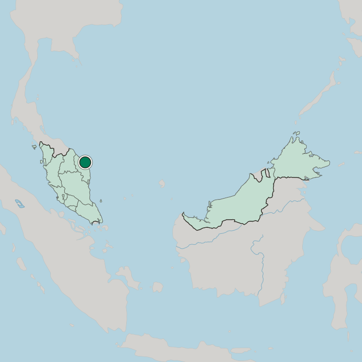 Map showing Kuala Terengganu — In Malaysia