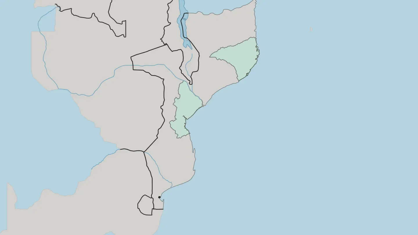 Map of Cidade de Maputo in Mozambique