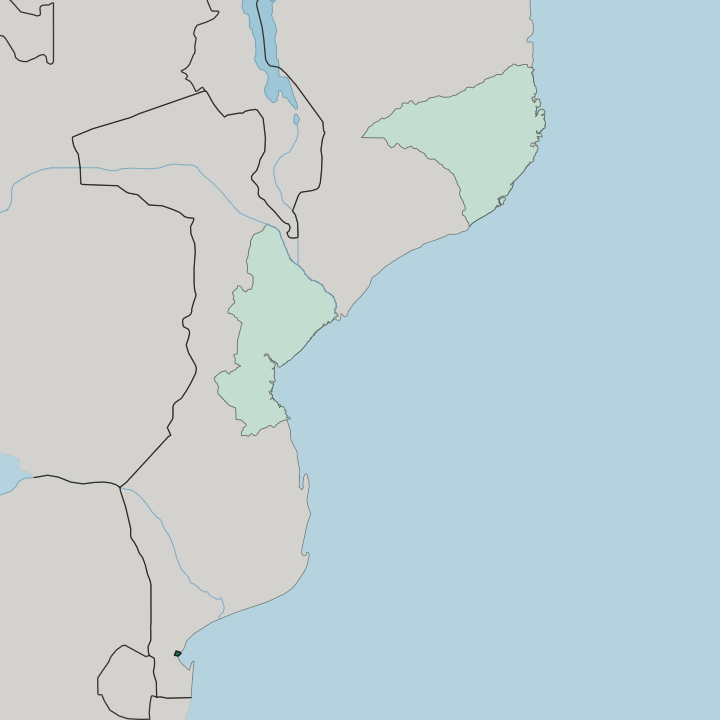Map showing Cidade de Maputo — In Mozambique
