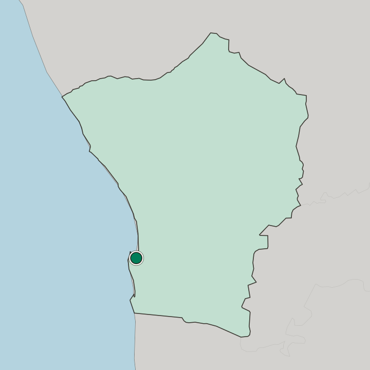 Map showing Walvis Bay — In Erongo