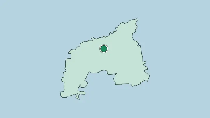 Map of Windhoek in Namibia