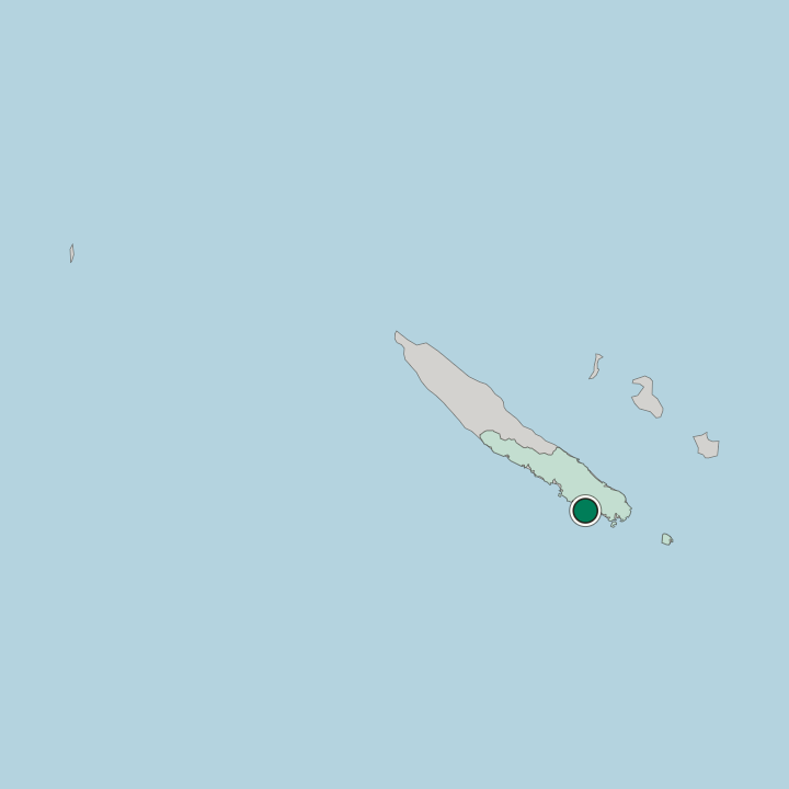 Map showing Nouméa — In New Caledonia