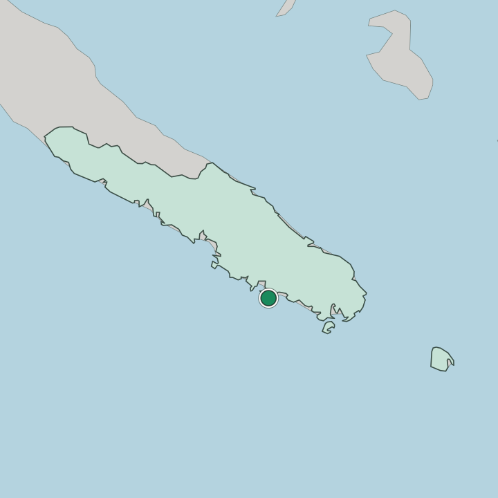 Map showing Nouméa — In Province Sud