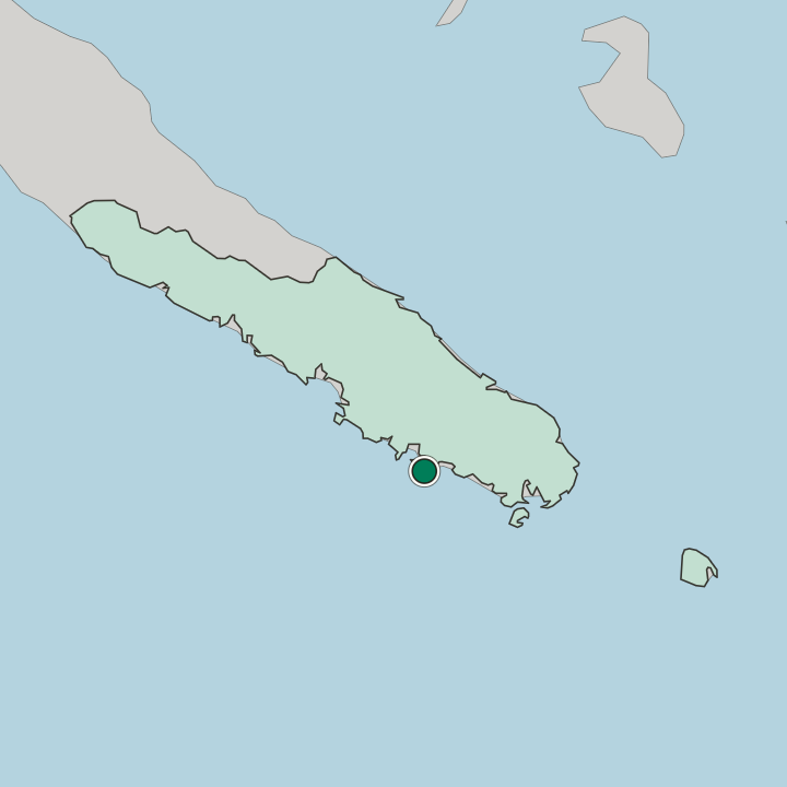 Map showing Nouméa — In Province Sud