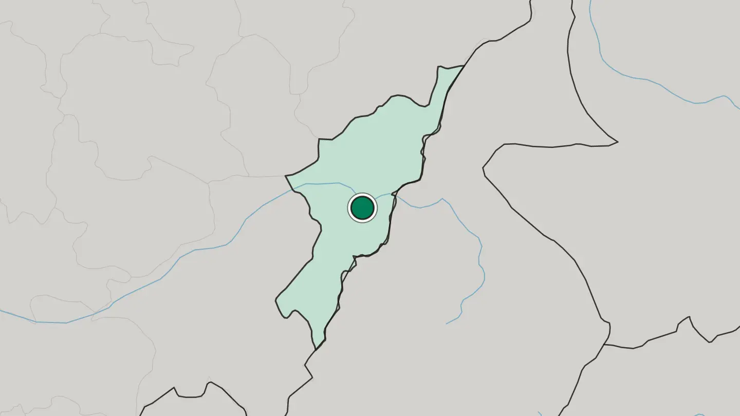 Map of Yola in Nigeria