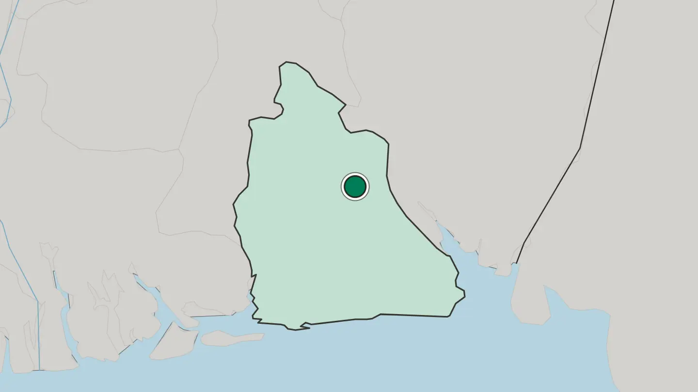Map of Uyo in Nigeria