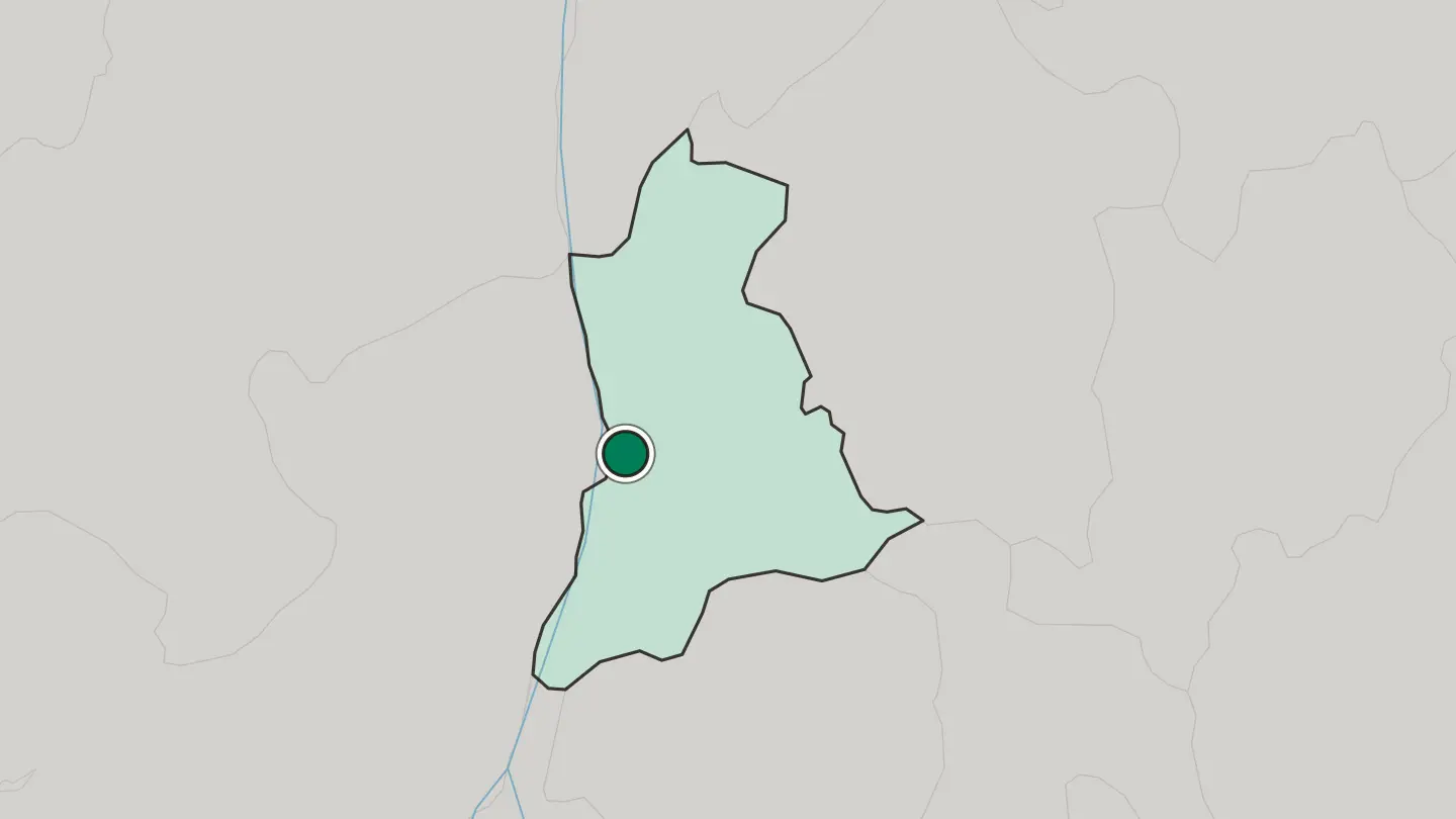 Map of Onitsha in Nigeria