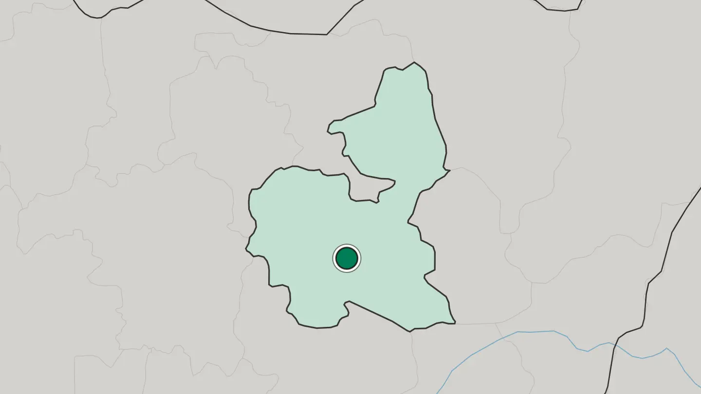 Map of Bauchi in Nigeria