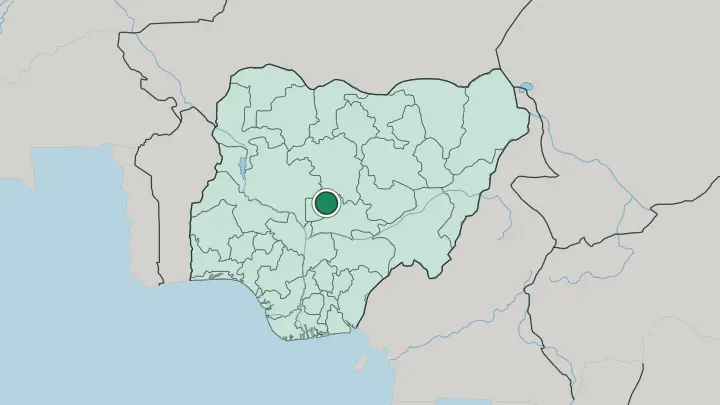 Map of Abuja in Nigeria